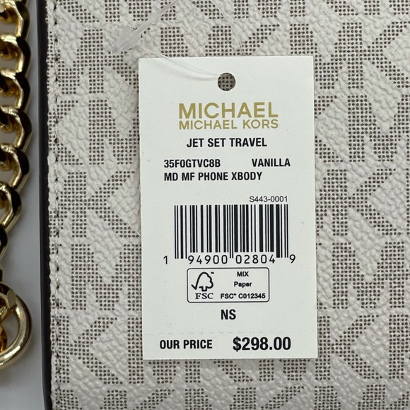 Michael Kors MD MF Phone Xbody Bag Vanilla - Picture 14 of 14